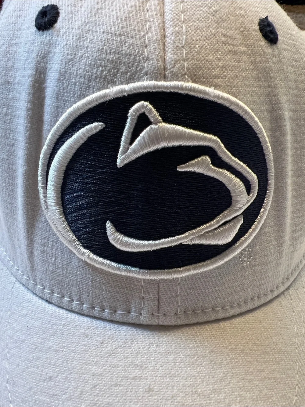 Penn State Nittany Lions Logo Baseball Cap - Gray/Navy